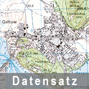 Ausschnitt aus der DTK25 (1989-1999)