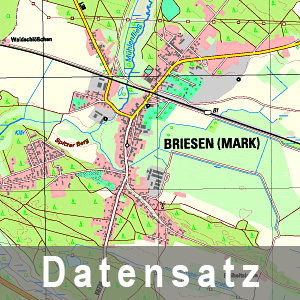 Ausschnitt aus der Digitalen Topographische Karte 1 : 25 000
