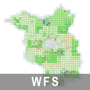 WFS Aktualitätsübersichten der LGB-Produkte Brandenburg